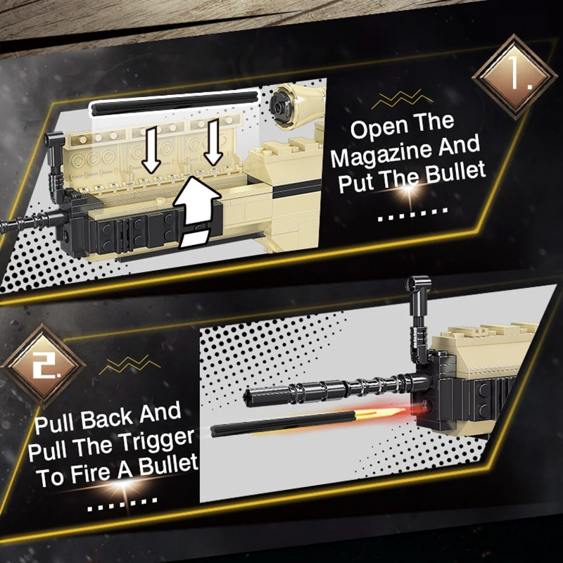 Военный Пистолет шрам M416 времен Второй мировой войны с изображением пустынного