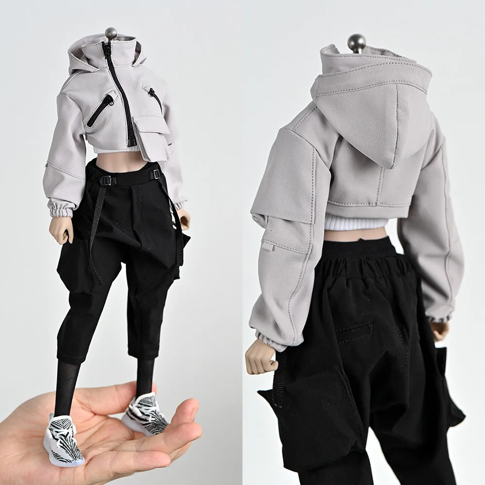 

1/6 Scale Female Functional Coat Top Waistless Jacket Clothes Model Fit 12'' TBL JO PH Small Bust Soldier Action Figure Body