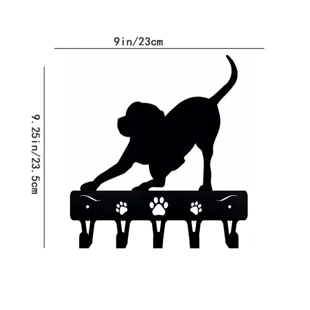 Настенный Железный Крючок Для Собаки Дикий Щенок Держатель Ключей И Поводка