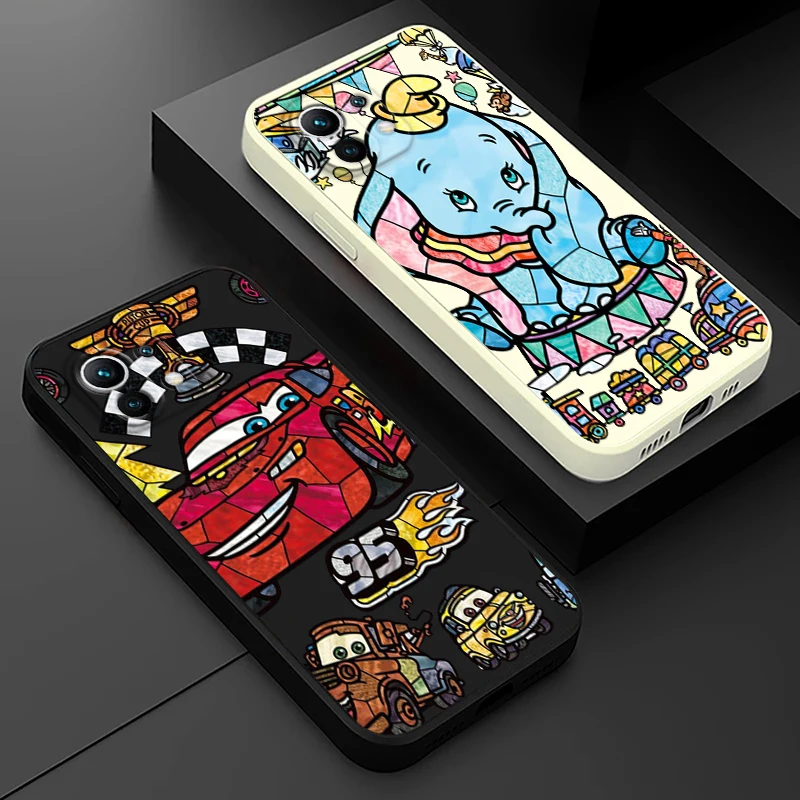 

Disney Lightning McQueen Dumbo Phone Case For Xiaomi Mi 13 12S 12 12T 12X 11i 11T 11 10 10S 10T Pro Lite Ultra Liquid Rope TPU