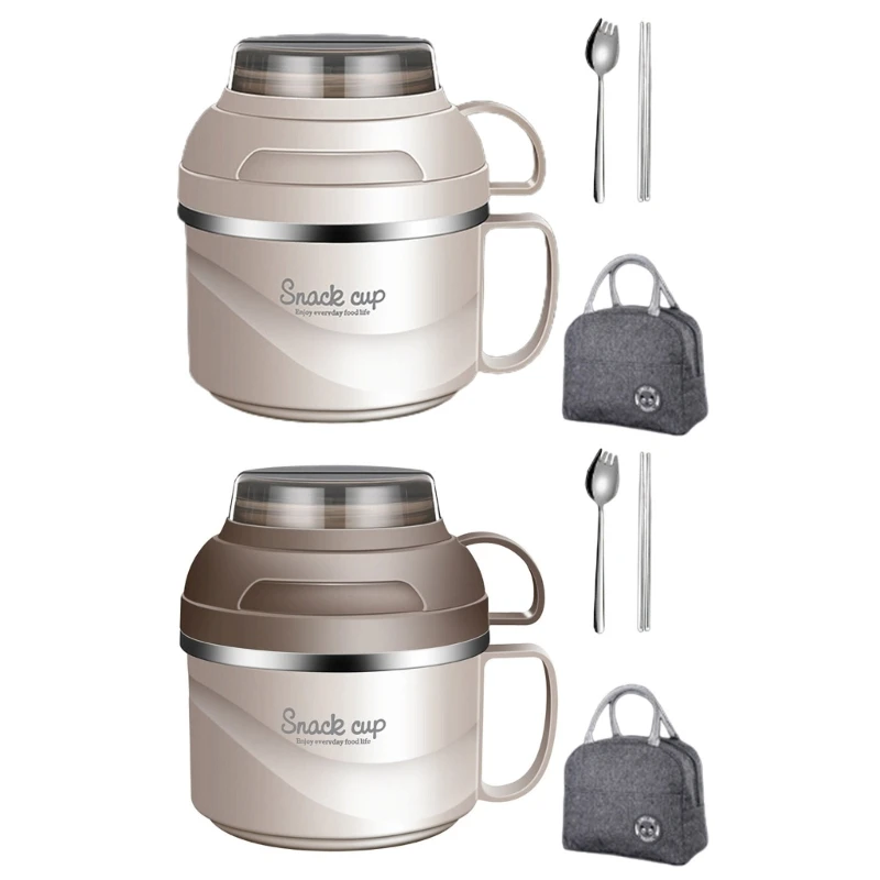 

Stainless Steel Lunch Box Large Capacity Instant Noodles Bowl Office Lunch Box Portable Bento Box Container Dropshipping