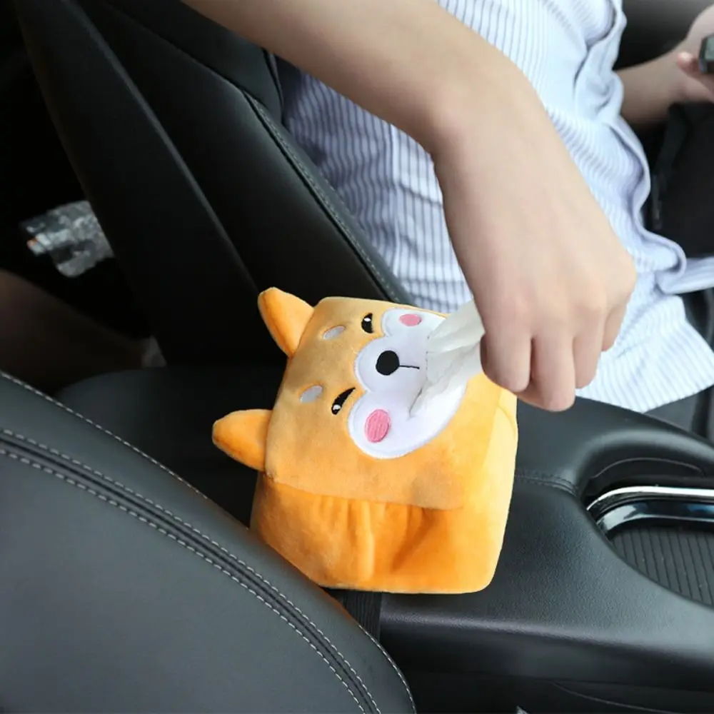 Автомобильный органайзер мультяшная автомобильная коробка для салфеток милые