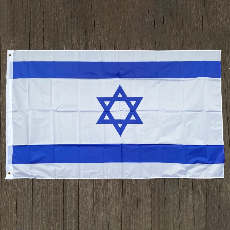 

free shipping xvggdg NEW israel Flag 3ft x 5ft Hanging israel Flag Polyester standard Flag Banner
