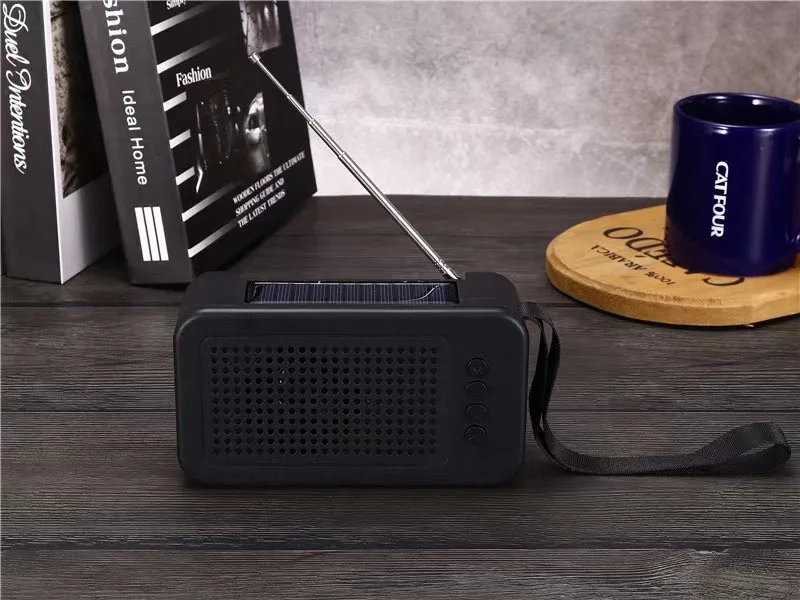 Новейшая акция Портативная колонка на солнечной энергии 5 Вт уличное