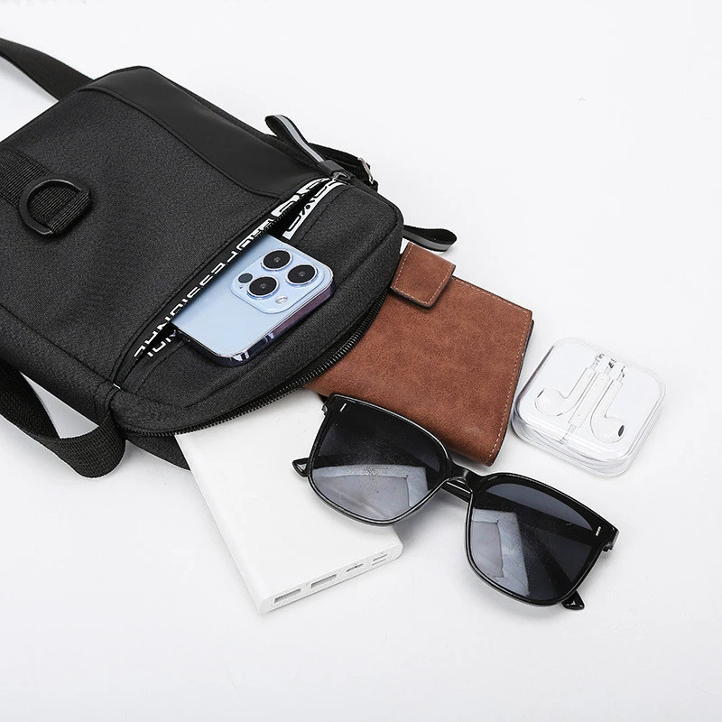 Мужская сумка через плечо для делового отдыха портативная большой емкости