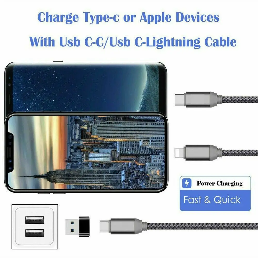 Переходник для зарядного устройства с разъемом USB папа на мама Type-C конвертер OTG