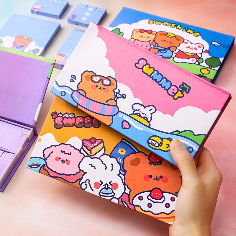 

Cartoon Love Cute Pet Sticky Notes Student Supplies N Times To Paste The Message Memo Can Paste The Note Book