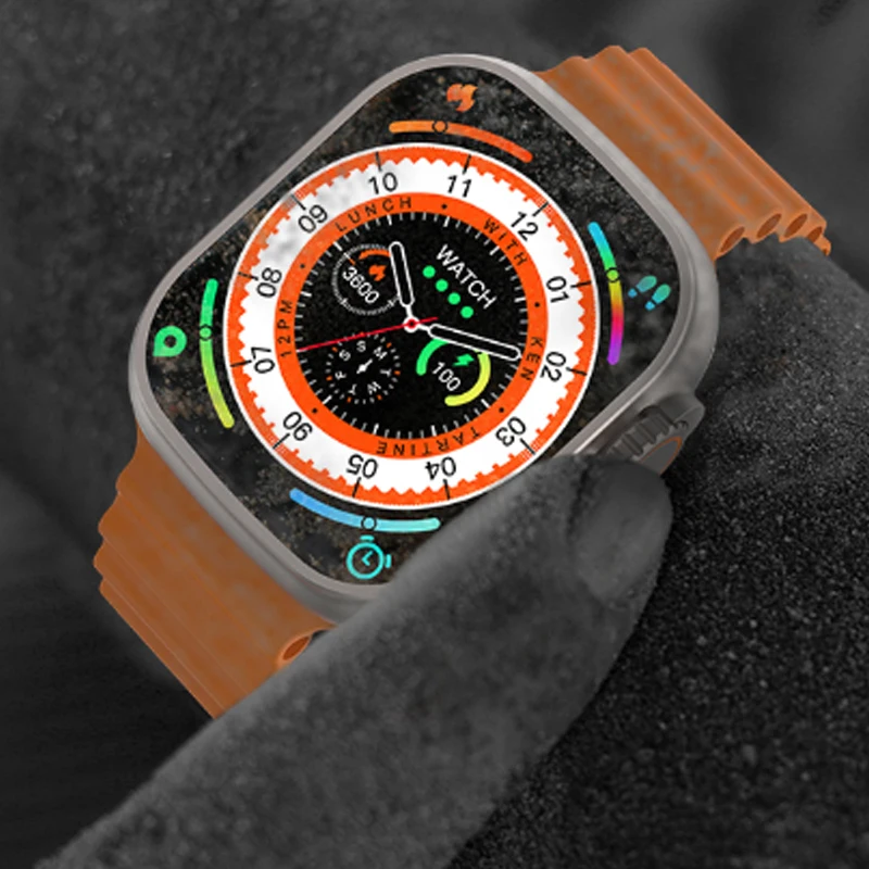 

for Xiaomi Mi 11t 11i 11 Lite Redmi Note 10 Pro Men Big Screen BT Call Blood Glucose Body Temperature Monitor Fashion Smartwatch