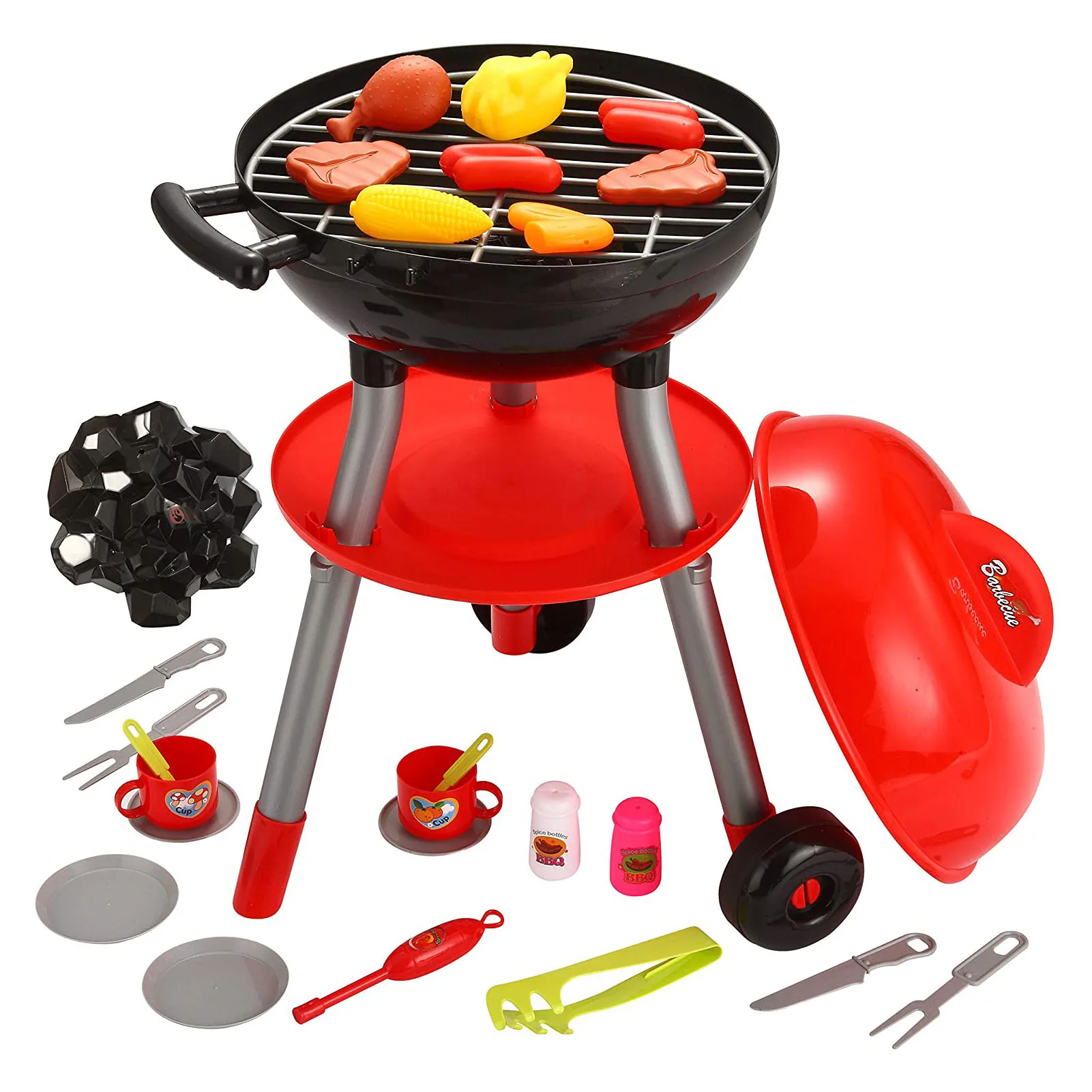 

Little Chef BBQ Cooking Kitchen Toys Interactive BBQ Food Cooking Set For Kids Kitchen Play House Toys Interactive Kitchen Toys