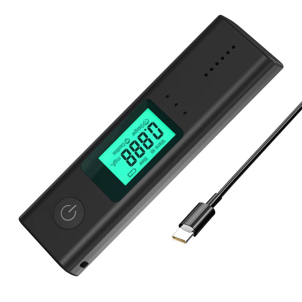 

Portable Alcohols Detector Breath Tester Quick Response Alcohols Tester with LCD Display Screen Personals Alcohols Tester