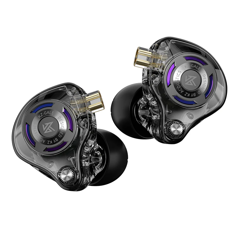 Фото Предварительный заказ KZ Gale-вкладыши с суперлинейным драйвером Hi-Fi IEM наушники для игр со съемным посеребренным встраиваемым 2-контактным кабелем №2