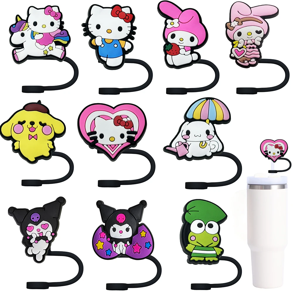 Силиконовая соломенная крышка MINISO Sanrio 10 мм многоразовая брызгозащищенная кружка