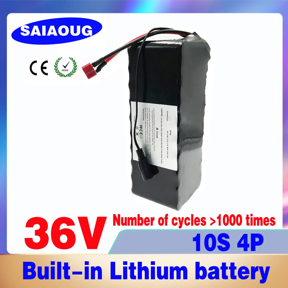 

36V 500W 18650 Lithium Battery 36V 12.8ah 20ah 25ah 30ah Electric Bicycle Battery with PVC Shell Electric Bicycle, Free Shipping