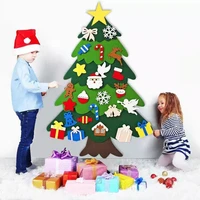 diy felt christmas tree diy christmas tree with led string lights for kids xmas gifts christmas decor new year party supplies