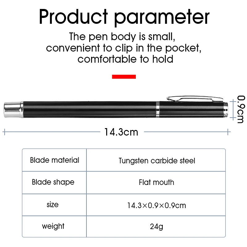 Fiber Cutting Pen Fiber Cleaver Pen Optical Fiber Cleaver Pen Type Cutter Cleaving Tool Flat Ruby Blade durable