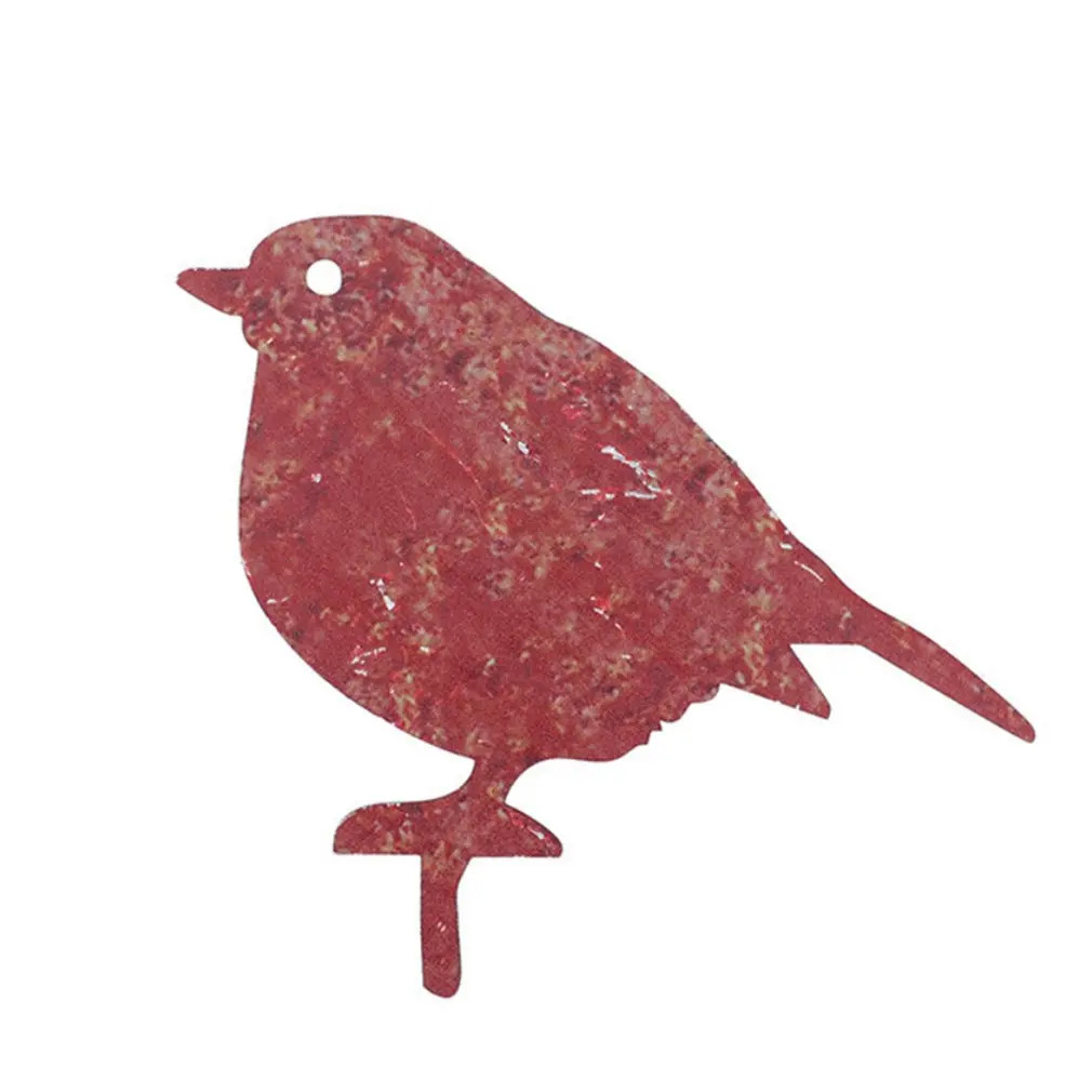 

Ржавые металлические силуэты в форме птицы, украшения для забора, двора, искусство садоводства, декор для сада