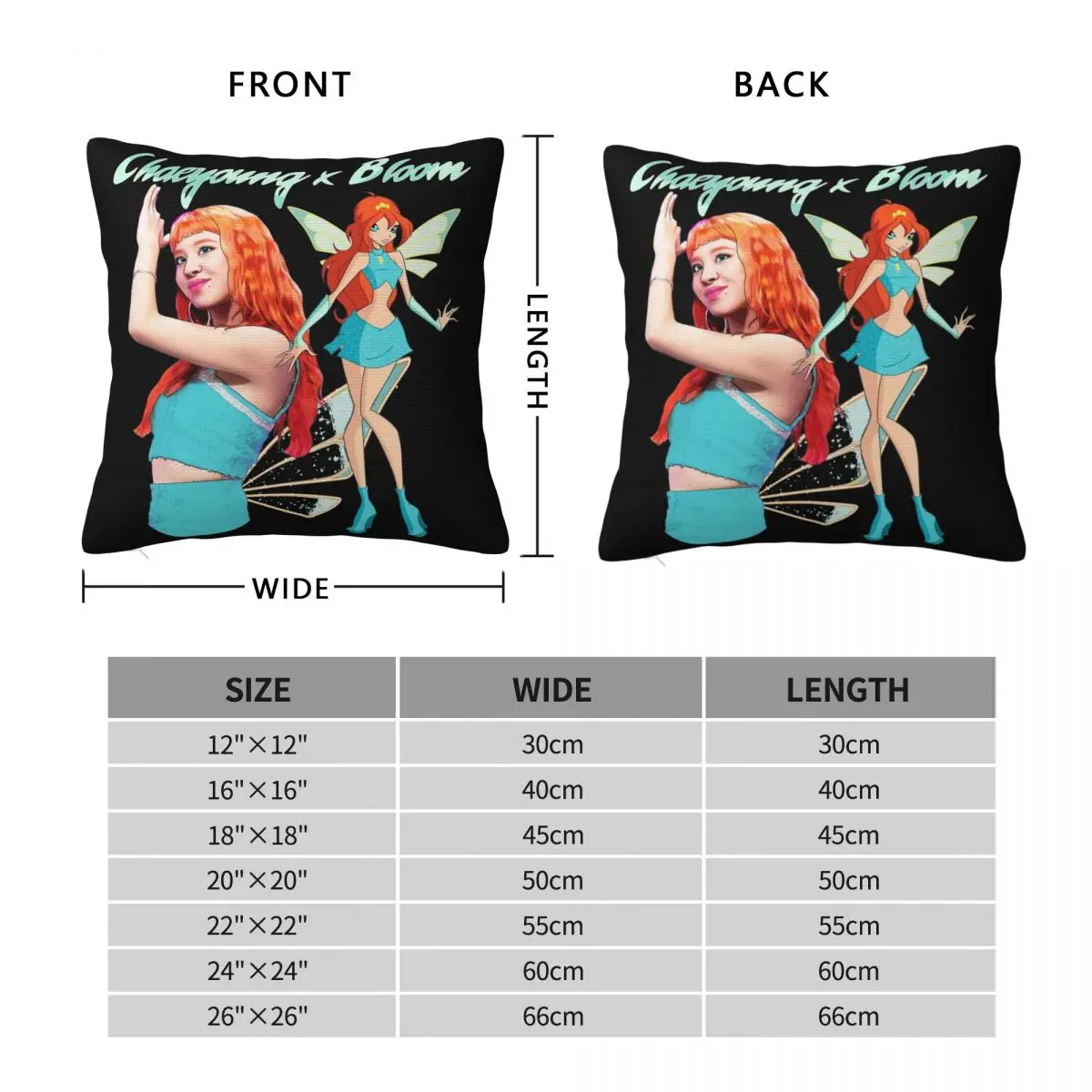 Chaeyoung X Цветочная наволочка Merch мягкий чехол для подушки kpop два раза домашний