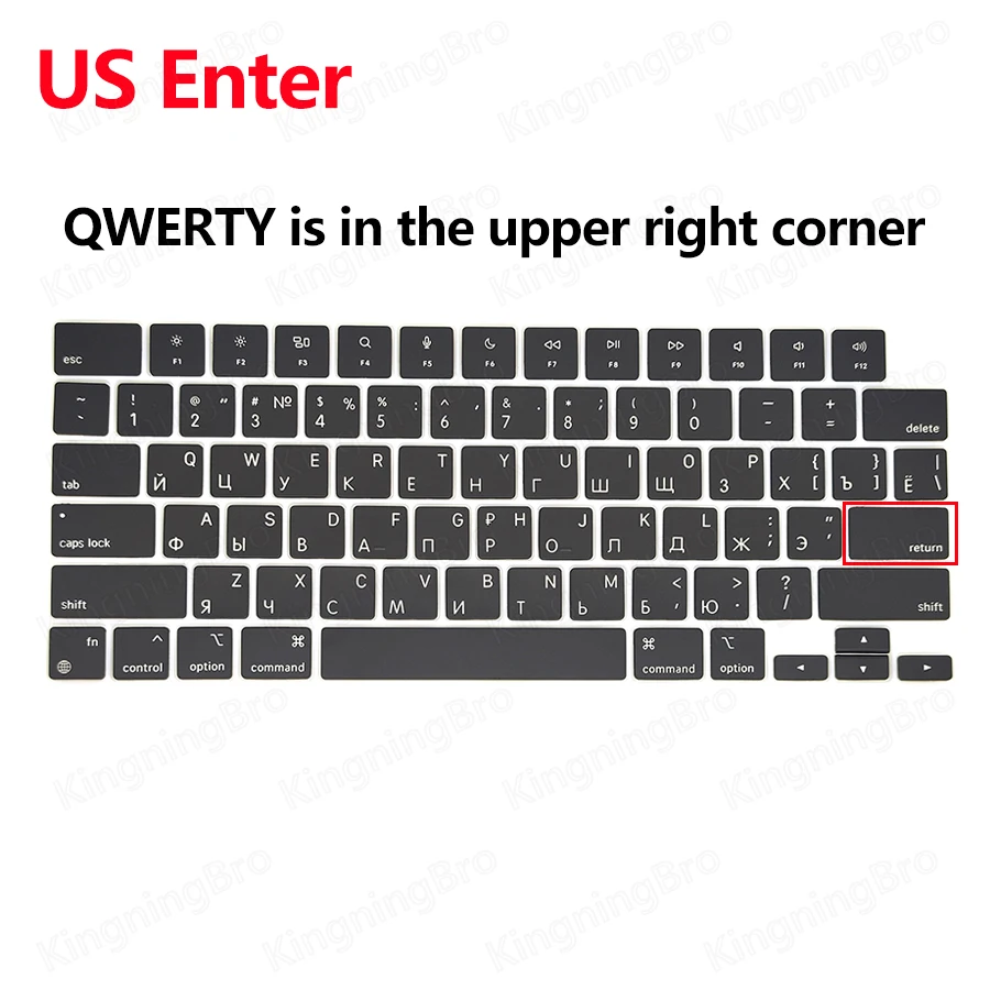 New Replacement Russian Keycaps Keys Key Cap For Macbook Pro M1 Max 14&quot 16&quot A2485 A2442 Keyboard Keycap Late 2021 |