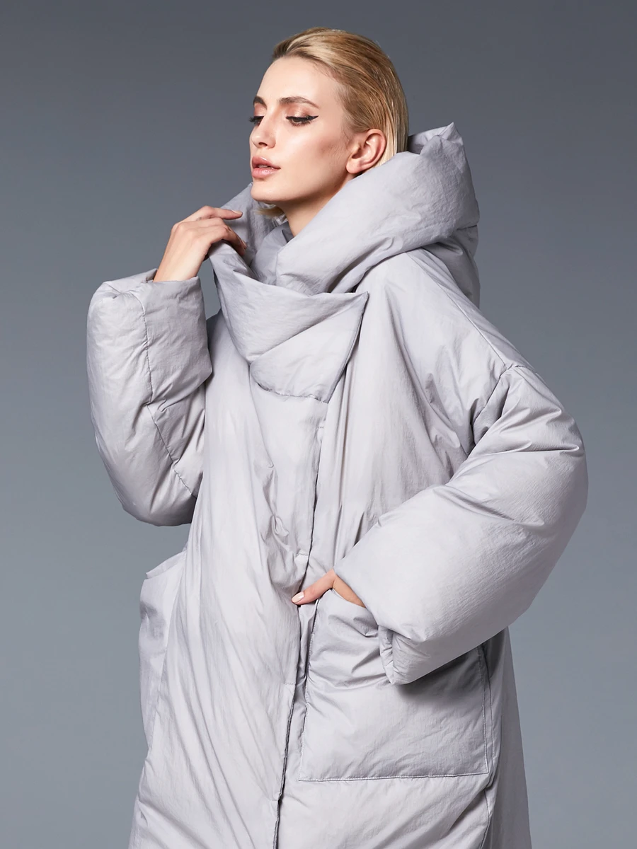

Winter Long Coat for Women's Warm Down Jacket 2022 Hit Plus Size Overcoat Trench Causal Female Coats Puffer Oversize Parkas