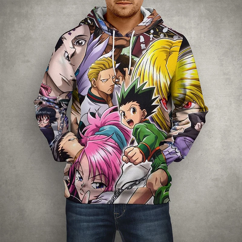 Anime Hunter X Hisoka Spring Sweatshirts Men women 3D Print Long Sleeve Casual Streetwear Cool Children Hoodies Tops |