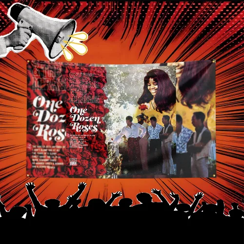 Фото Флаг с изображением Смоки Робинсона и The Miracles, вдохновленный рок-музыкой, полиэстеровый баннер для декора стен спальни, подарок для любителей музыки №3