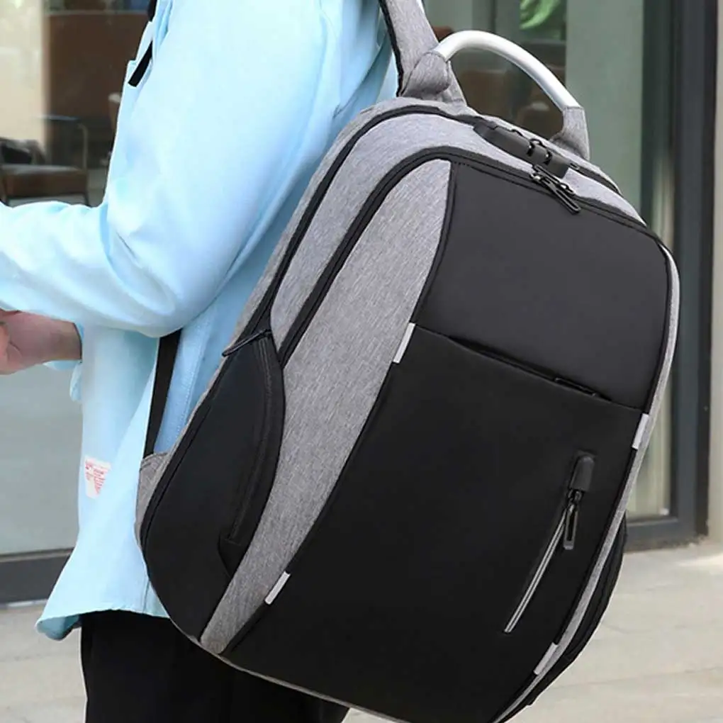 

Men Backpacks Anti-Theft USB Backpack Coded Lock Male Waterproof Shoulder Bags Reflective Bag Travel Outdoor School