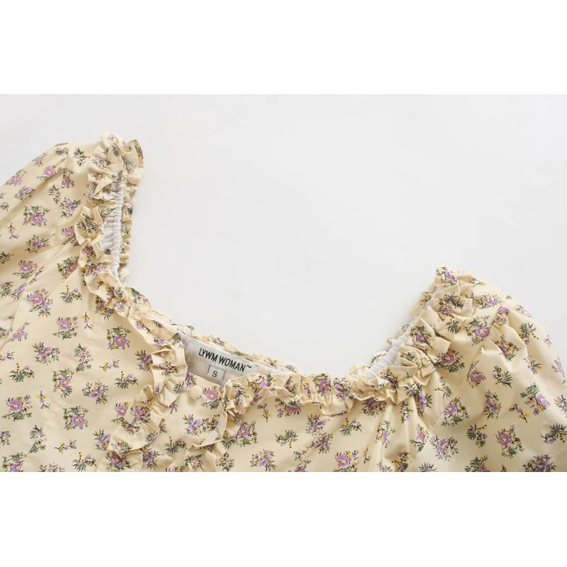 Женская Повседневная Укороченная рубашка SIYANG Стильная Милая с цветочным принтом