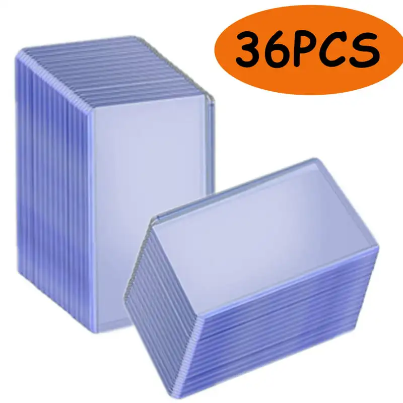 

Fantastic 36 PCS 3 x 4 Inch Clear Protective PVC Card Sleeves Holder for Baseball Card, Sports and Trading Cards.