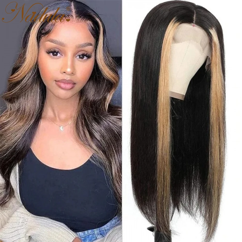 Strawberry Honey Blonde 180% Density 8-24 Inch Wig Straight Hair Wigs