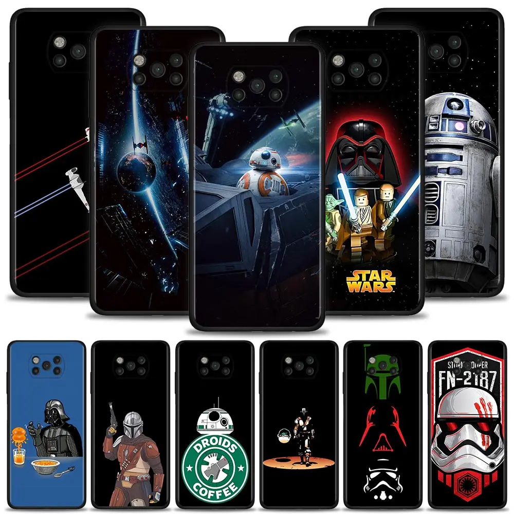 

Phone Case For Xiaomi Poco X4 X3 NFC M4 M3 Pro X3GT Pocophone F1 for mi 12 10T Pro 12X 11 Lite 11T Note 10Lite Star Wars cartoon