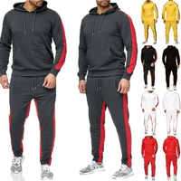 city athletics hooded sweatshirts sets for man comfortable long tracksuit mens thin sport two pieces running suit men clothing