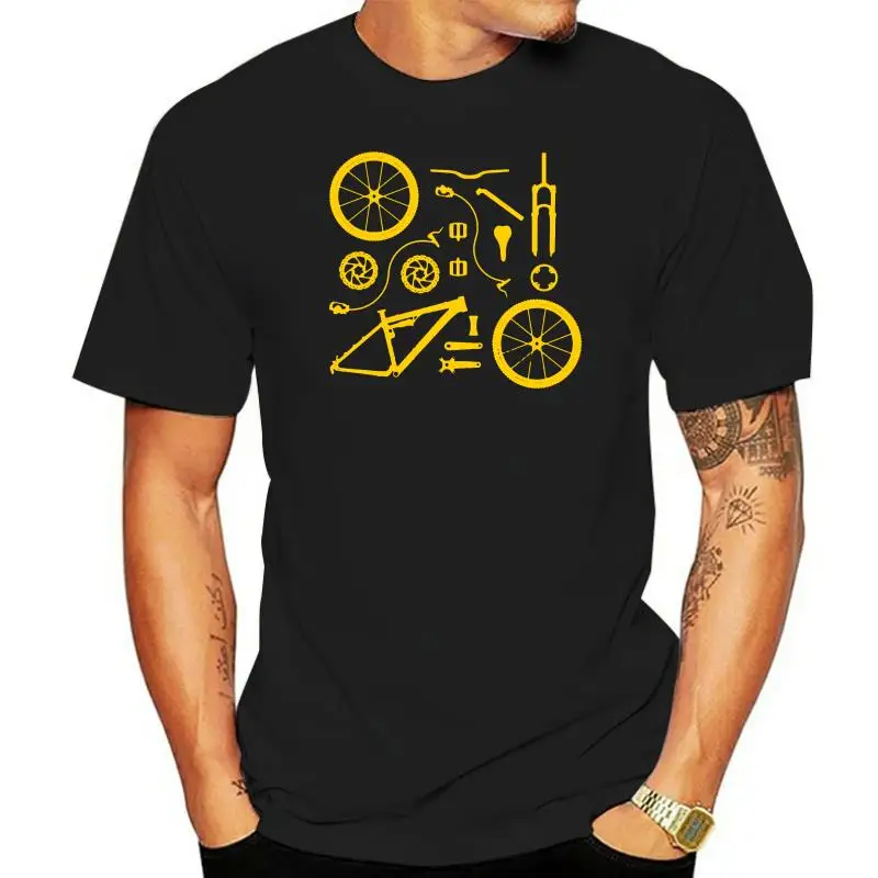 

BIKE PARTS T-Shirt Retro MTB Road BMX Cycling Full Suspension Retro Cotton BNWT