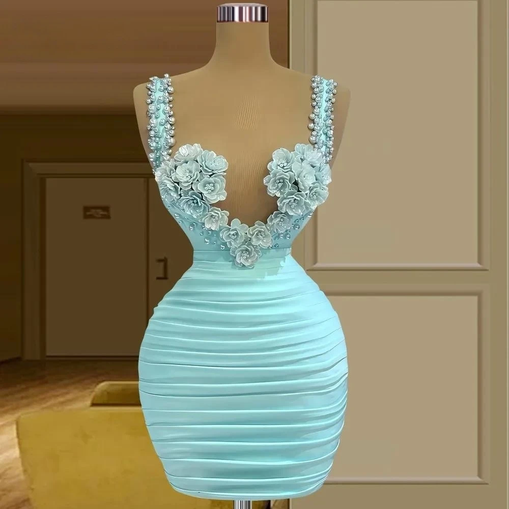 Короткие мини-платья с жемчугом