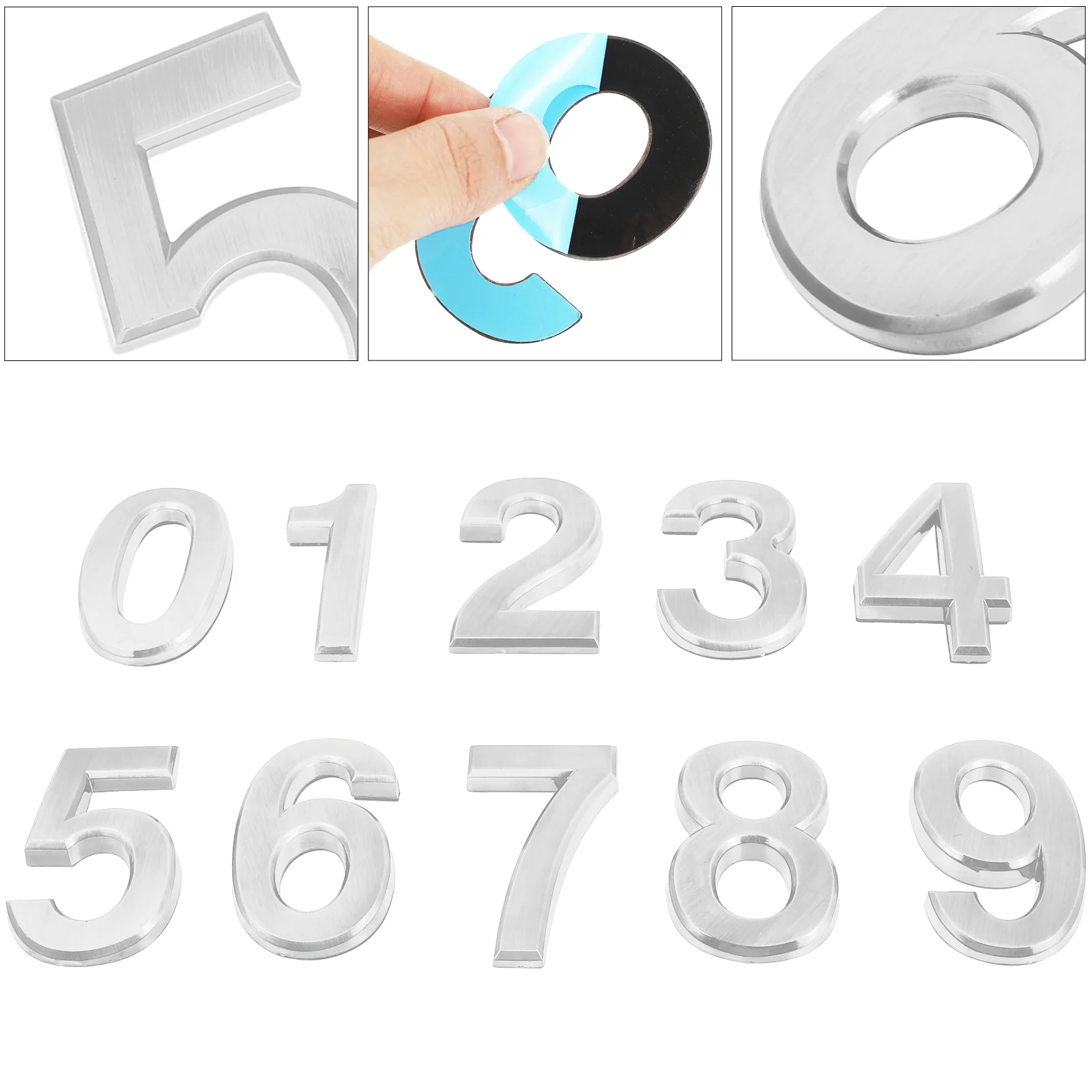 

Number Door Numbers Address Sign Sticker 3D Mailbox 9 Plaque Adhesive Self Street Decals Truck 1 7 Apartment House 5 Hotel