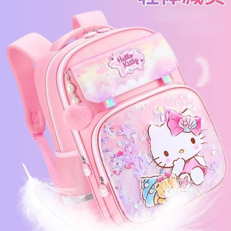 Babycinnamoroll Schoolbag Primary School Girl Cute Princess Girl Spine Protection Lightweight Backpack Travel Baby Sanrio