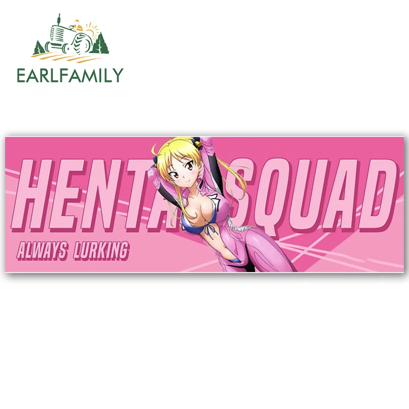 

EARLFAMILY 13 см x 4,5 см для Hentai отряд аниме девушка мотоцикл автомобиль наклейки смешные автомобили сборники Переводные водонепроницаемые устойчивые к царапинам