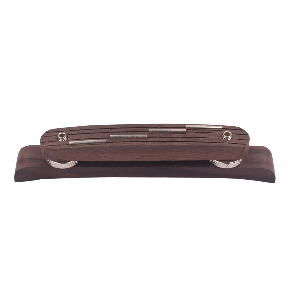 

Adjustable Electric Bass Guitar Acoustic Saddle Wooden Rosewood Bridge For Mandolin