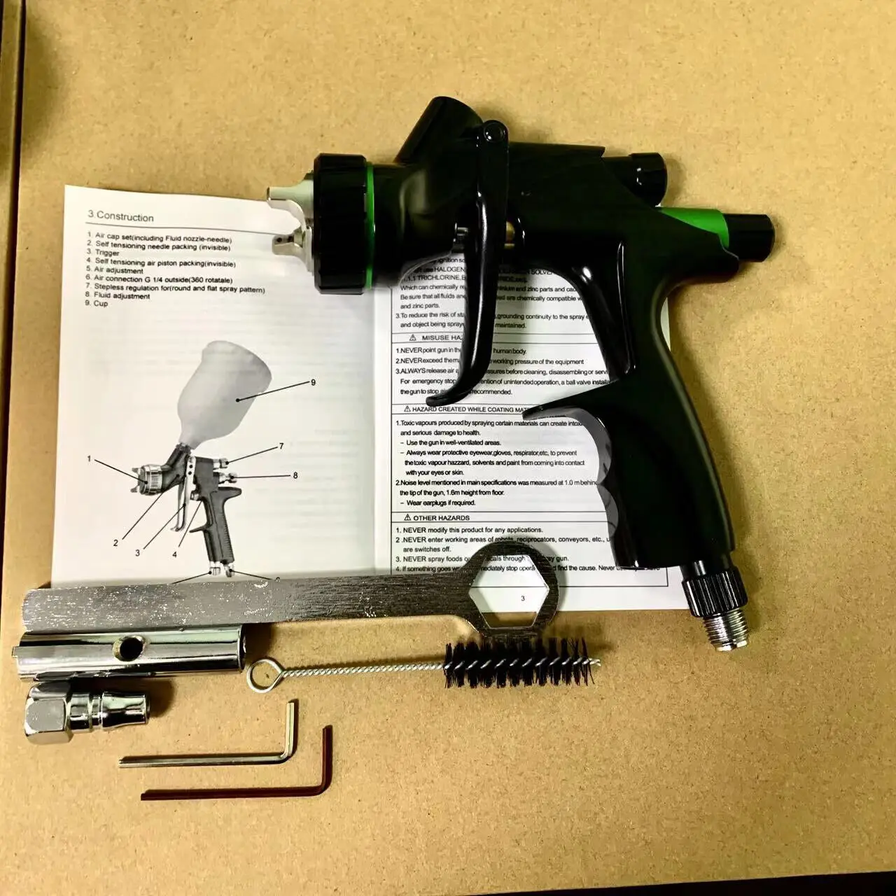 Черный пистолет-распылитель 1 3 мм сопло 600 мл инструмент для краски автомобиля и