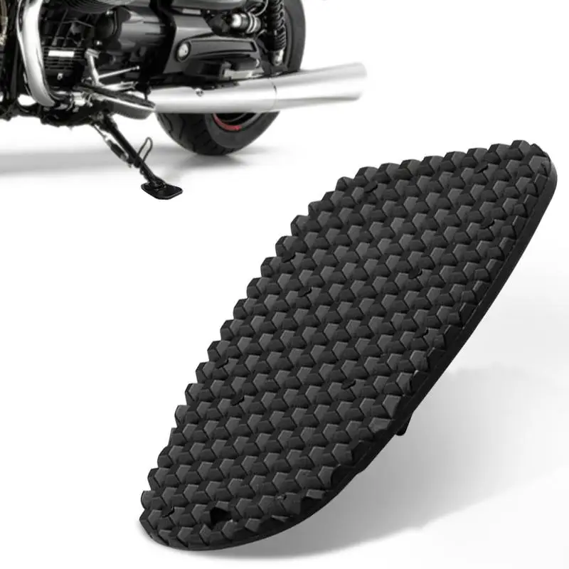 

Motorcycle Stand Pad Durable Motorcycle Parking Stand Universal ABS Kickstand Pad For Parking On Hot Pavement Soft Ground