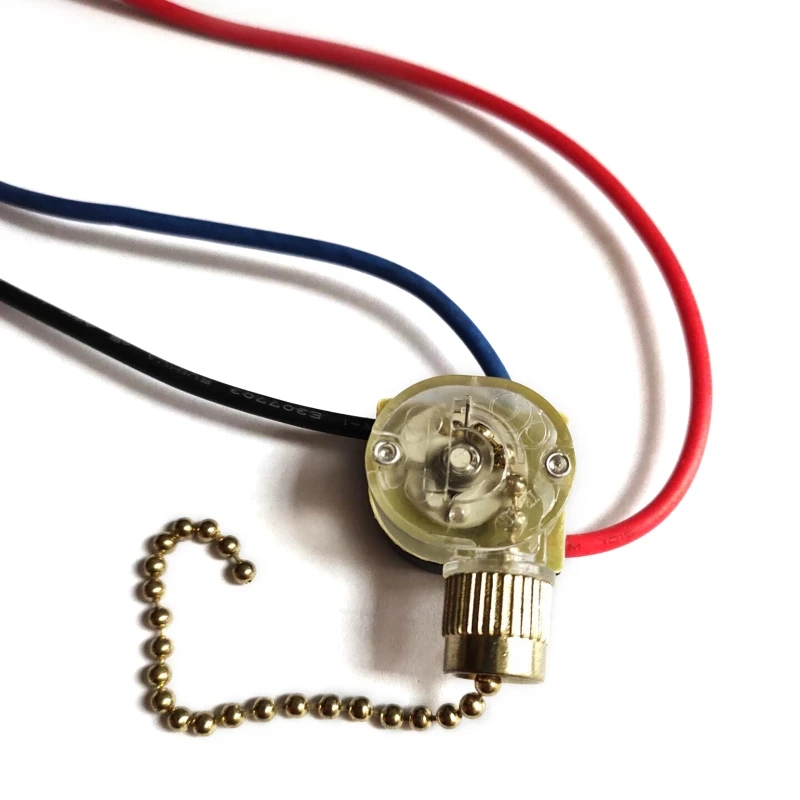 

Настенный выключатель, 3-проводные потолочные вентиляторы, замена цепи с бусинами и шариками