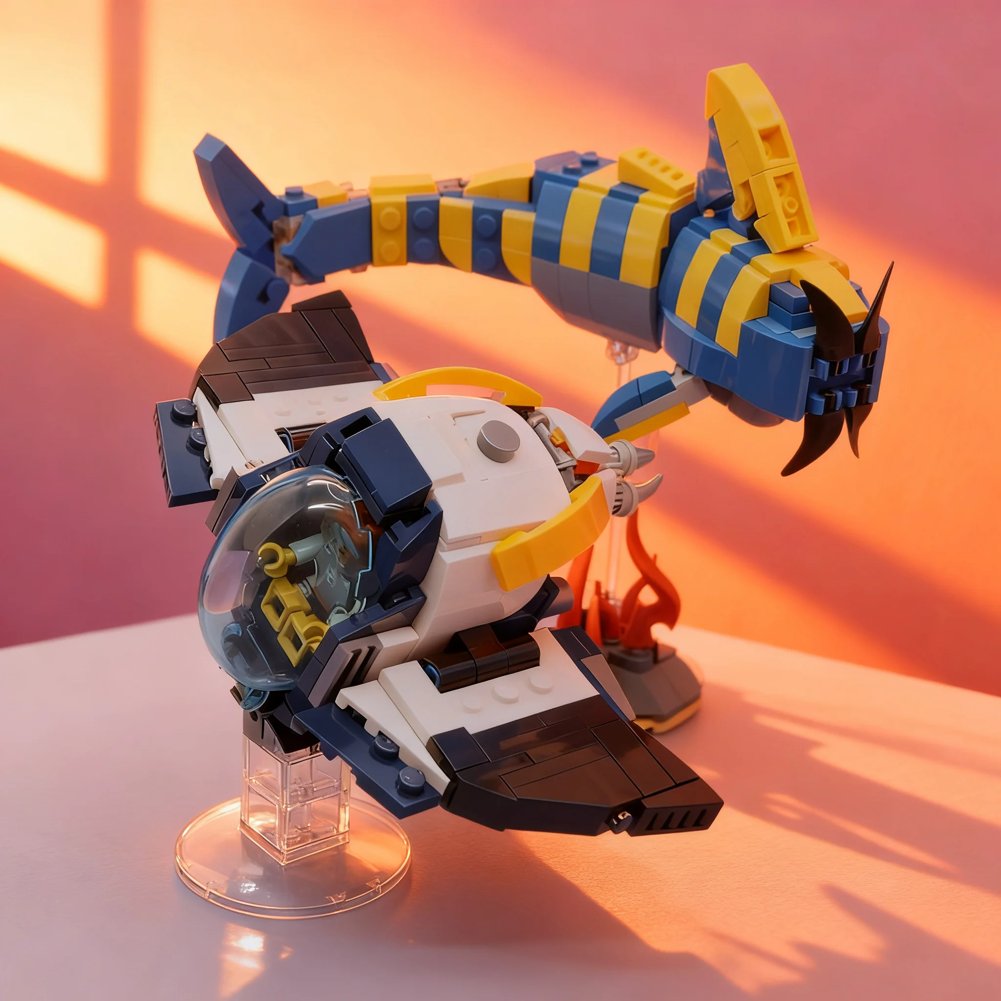 Фото 370 шт. MOC Subnautica 2 Модель «Генниверсаль» (Tadpole Nibbler) из строительных блоков, рождественский подарок, коллекция для творчества, креативная сборка, подарок на день рождения №4