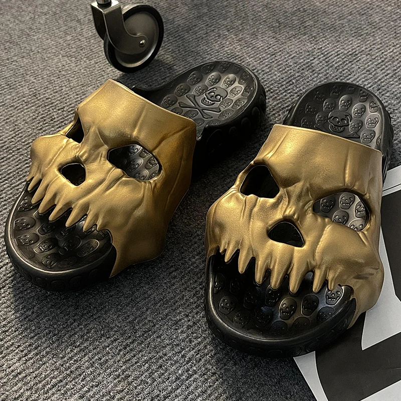 

Мужские тапочки, модные уличные тапочки, шлепанцы с мягкой подошвой, летняя взрывобезопасная Мужская обувь 2023