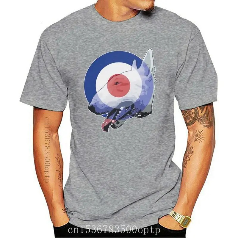 

Camiseta de Bull Terrier para hombre, Bullseye, ska-mod, Bull Terrier, regalo