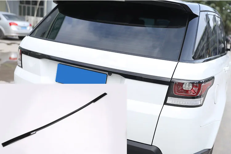 Gloss Black ABS Chrome For Range Rover Sport RR Sport 2014-2017 Car Rear Door Trunk Lid Cover Strip Trim Auto Accessories