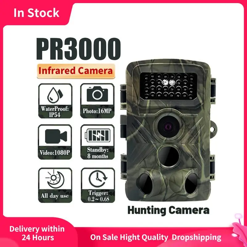 

36mp 1080p Trail Camera s с ночным видением наружная Hd инфракрасная фото-видеокамера с 3 сенсорами головки Лесная Камера