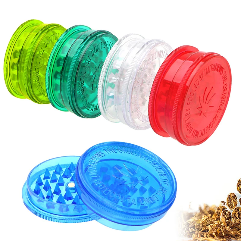 

3 Layer Smoking Accessories Round Shape Plastic Tobacco Spice Crusher Grinder Herb Grinder 3 Tier Vanilla Grinder