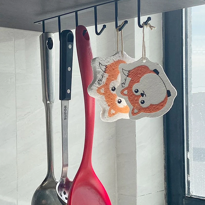 

Cartoon Compressed Wood Pulp Cotton Non-stick Oil Multifunctional Household Kitchen Rag Towel Roll Dishwashing Sponge