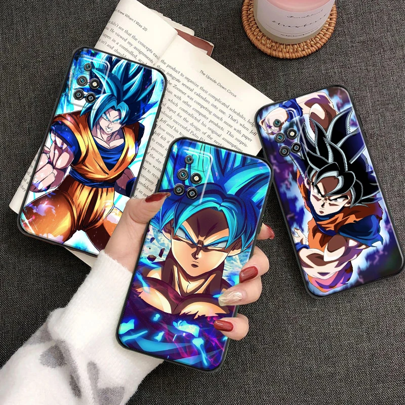 

Dragon Ball For Xiaomi Redmi 10 Phone Case Protect Back Black Carcasa Funda Liquid Silicon