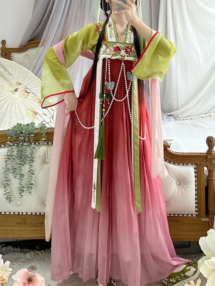 ZH05 Hanfu женский 2024 новый летний тонкий китайский ветер улучшенная версия древней