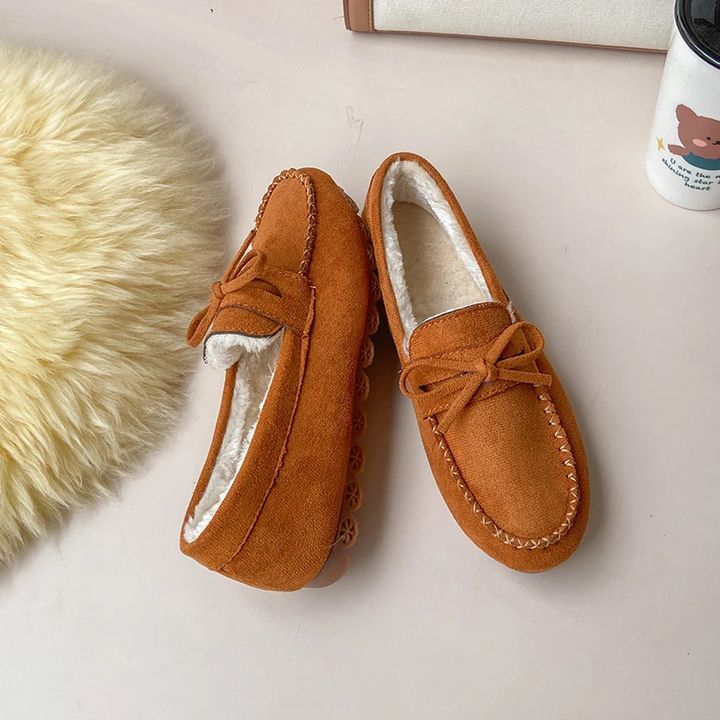 

Flat -bottomed shoes female plus cotton shoes pregnant women 2023 autumn and winter soft base lazy mother shoes